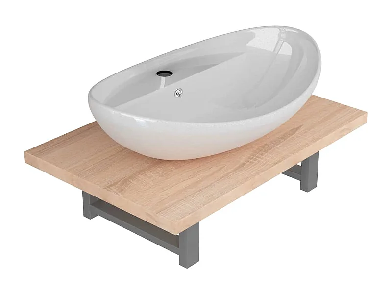 Mobile da bagno due pezzi Ceramica Rovere