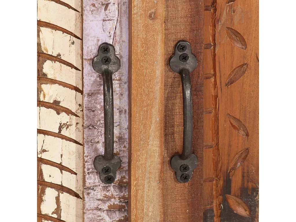 Ensemble de meubles de salle de bain 4 pcs bois massif récupéré