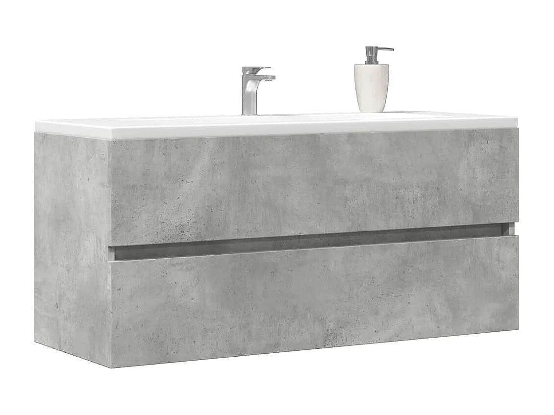 Mueble lavabo Gris hormigón 100x38,5x45 cm Aglomerado