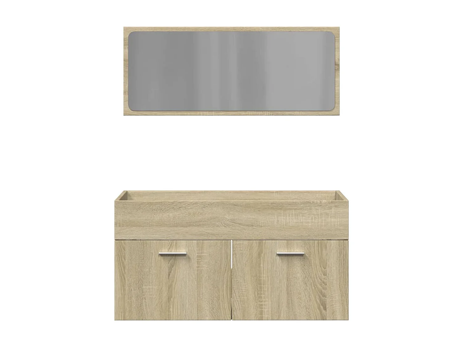 Conjunto de toucador de banheiro de 2 peças Sonoma Oak