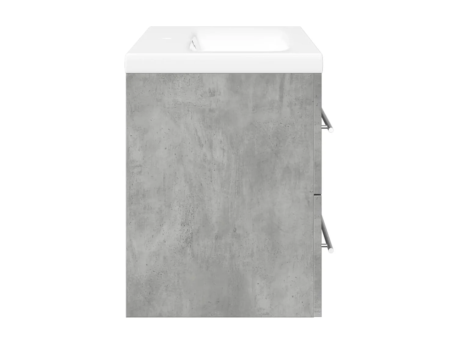 Ensemble de meubles de salle de bain 2 pcs gris béton