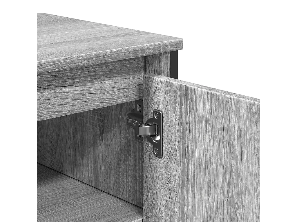 Mueble lavabo de baño gris Sonoma 91x35x60 cm