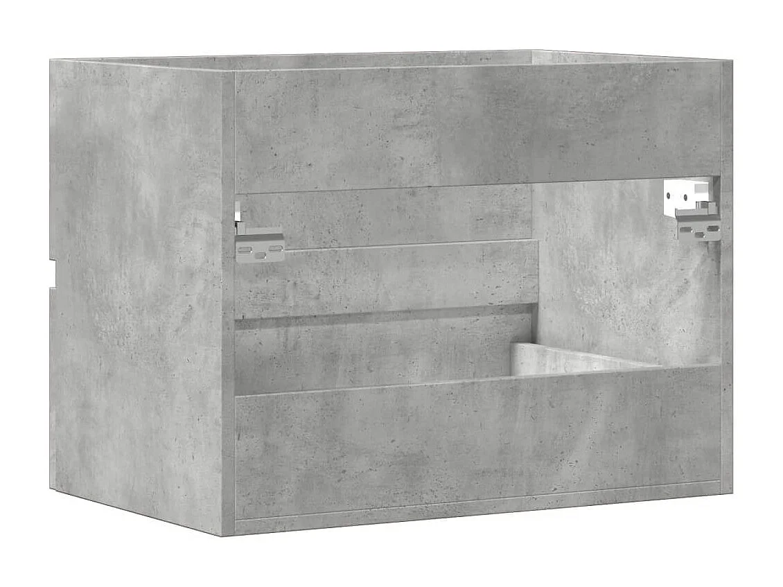 Armoire de salle de bain gris béton bois d'ingénierie