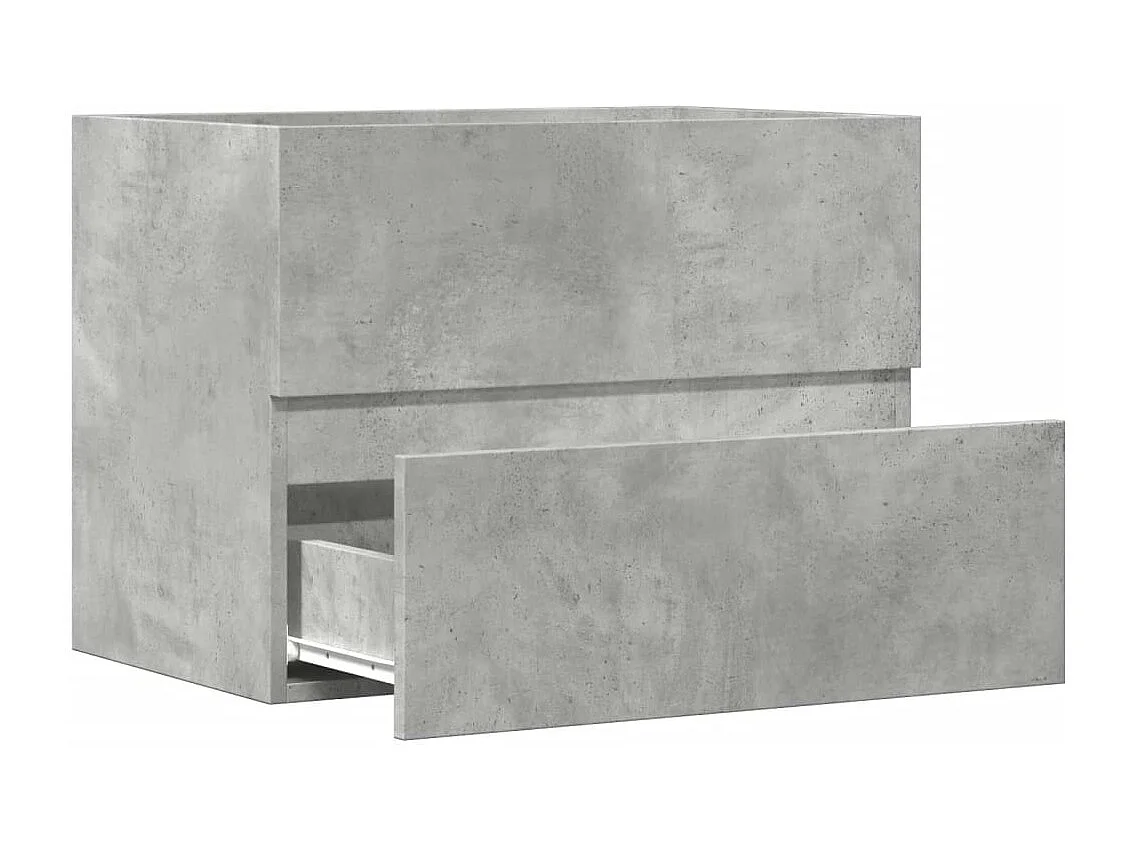 Armoire de salle de bain gris béton bois d'ingénierie