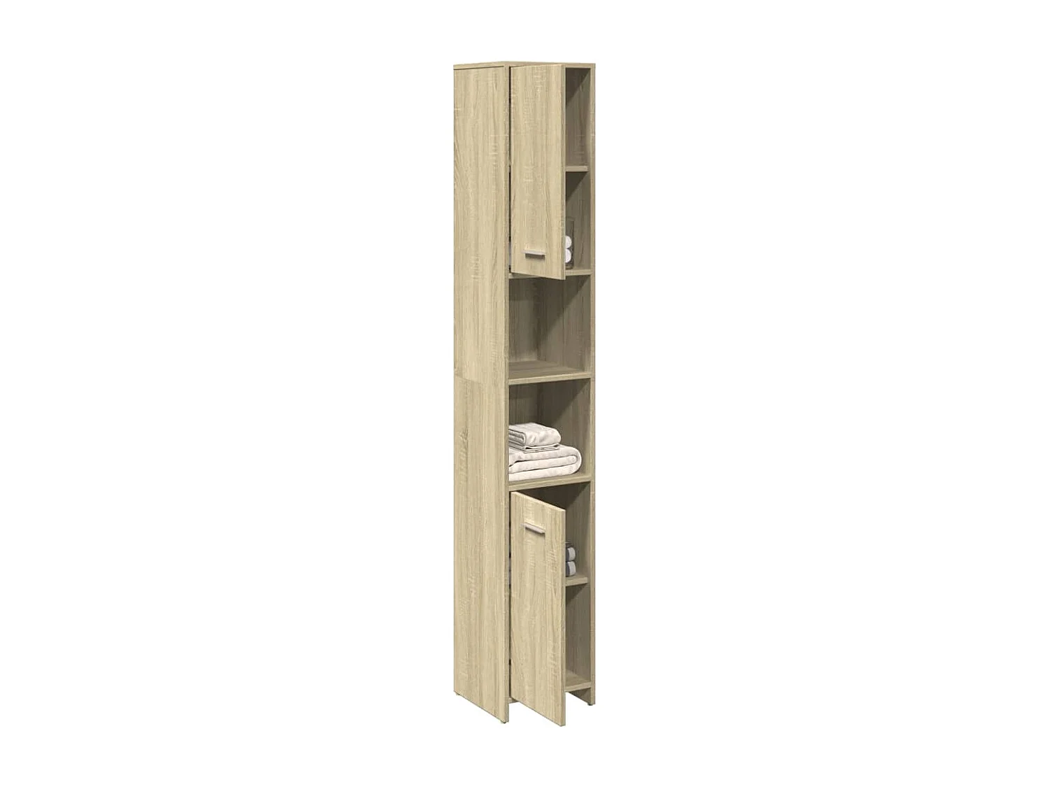 Armoire de salle de bain Chêne sonoma 30x30x183,5 cm Aggloméré