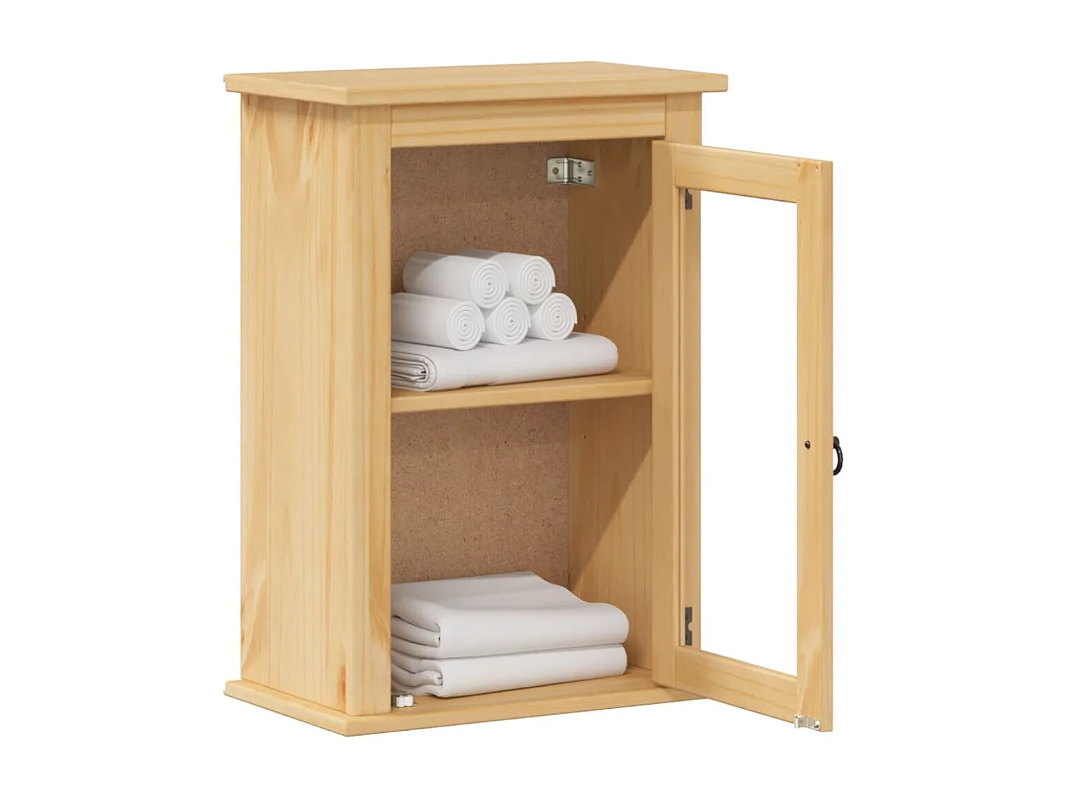 Armário de parede para banheiro em madeira maciça de pinho Corona