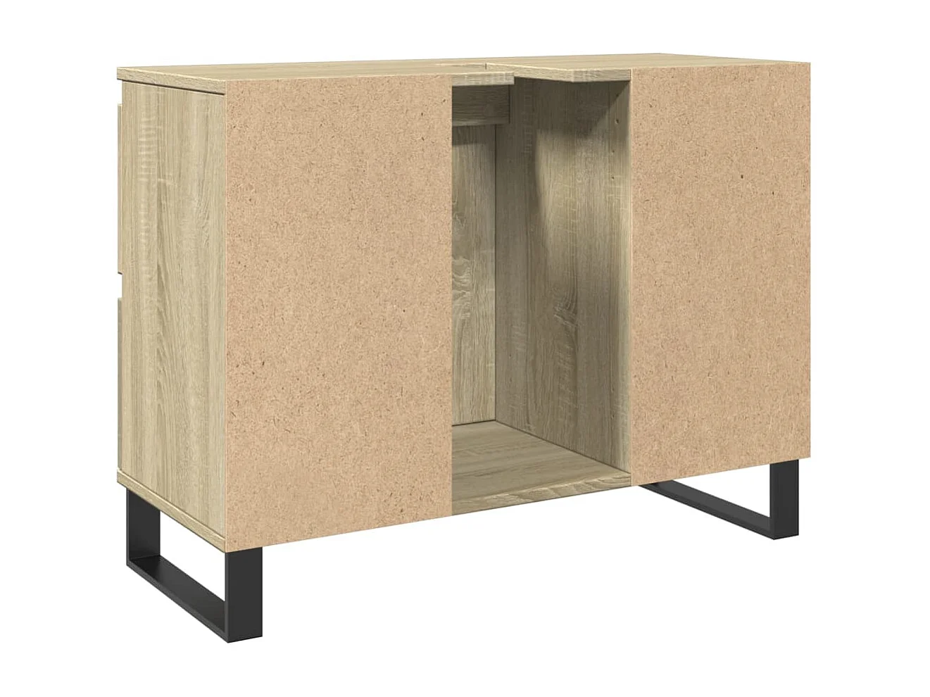 Armoire salle de bain chêne sonoma 80x33x60cm bois d'ingénierie