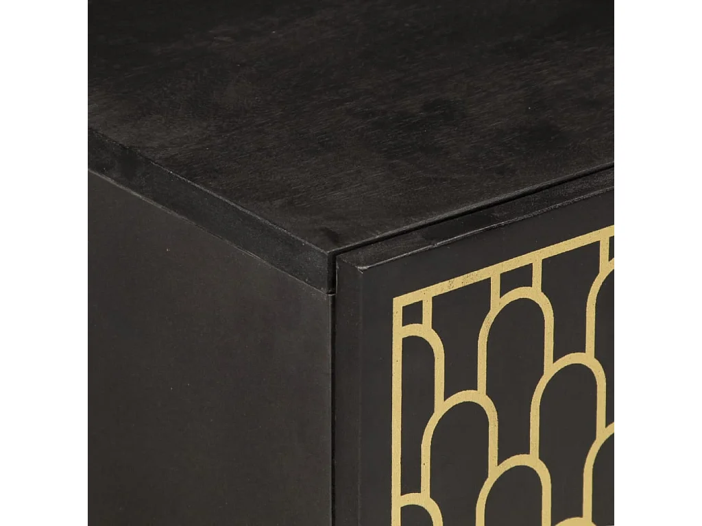 Set 2 mobili da bagno in legno massello di mango