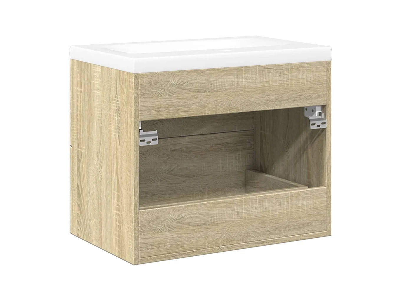 Ensemble de meubles de salle de bain 2 pcs chêne sonoma