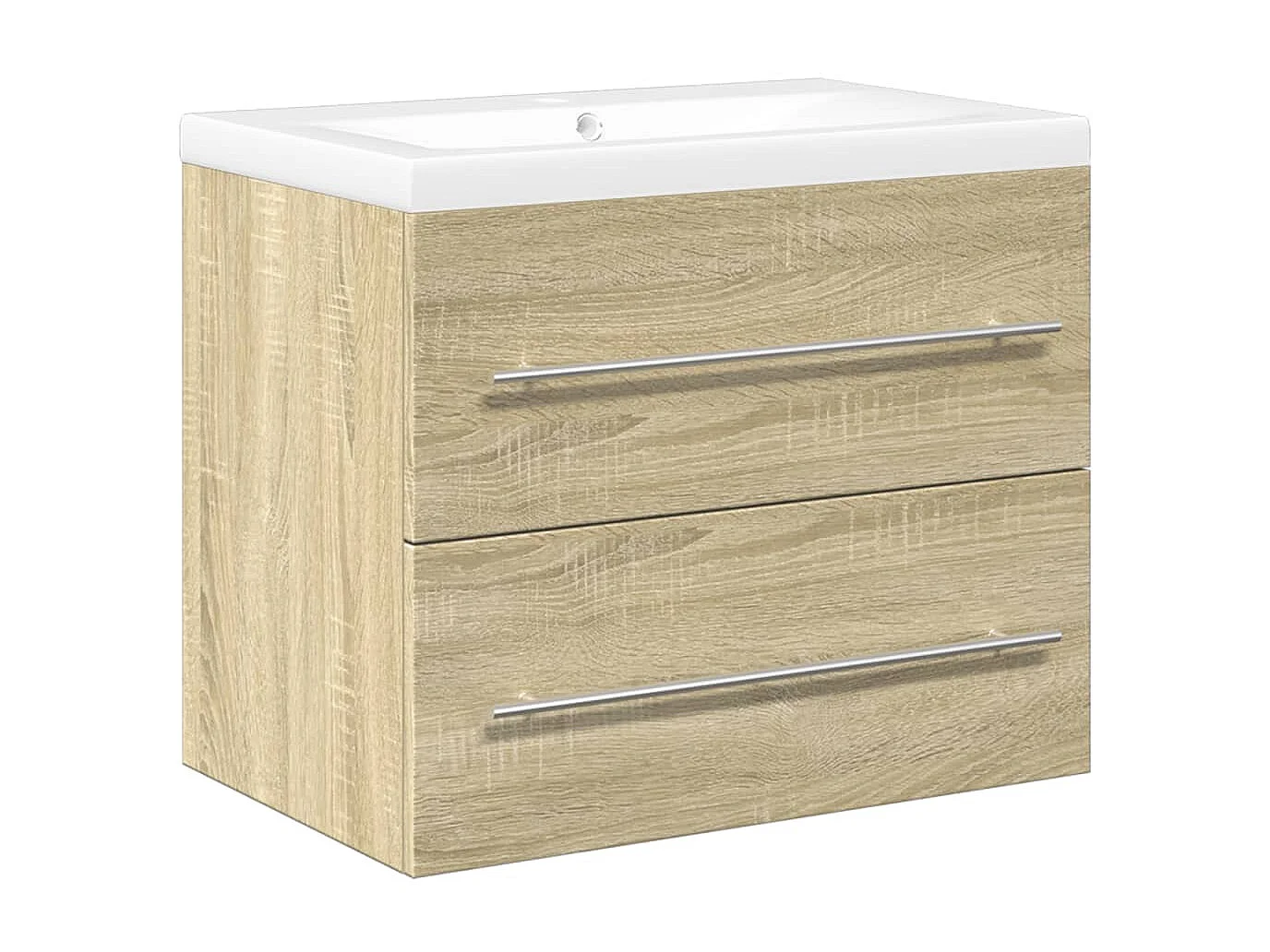 Set da bagno in rovere Sonoma da 2 pezzi