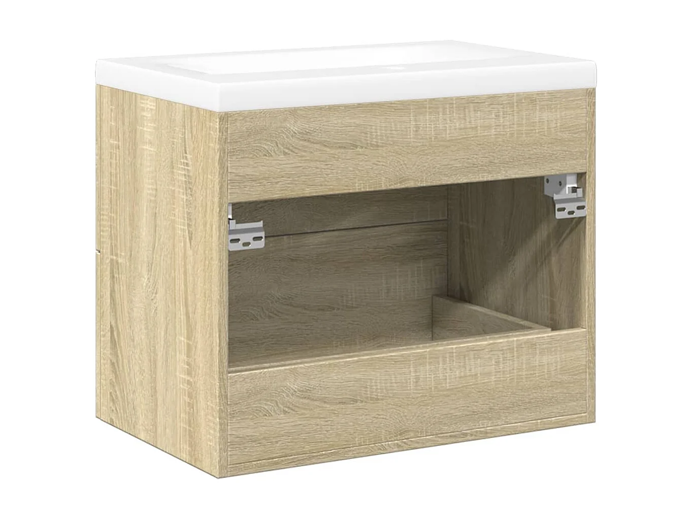 Set da bagno in rovere Sonoma da 2 pezzi