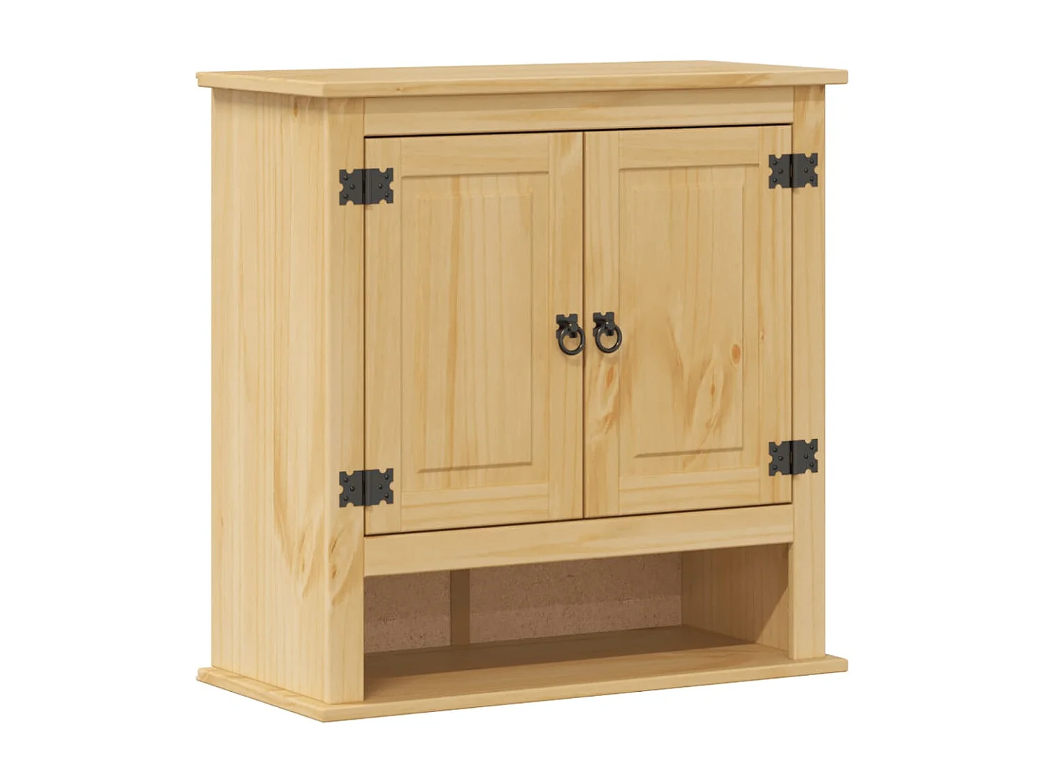 Badezimmer-Wandschrank Corona aus massivem Kiefernholz