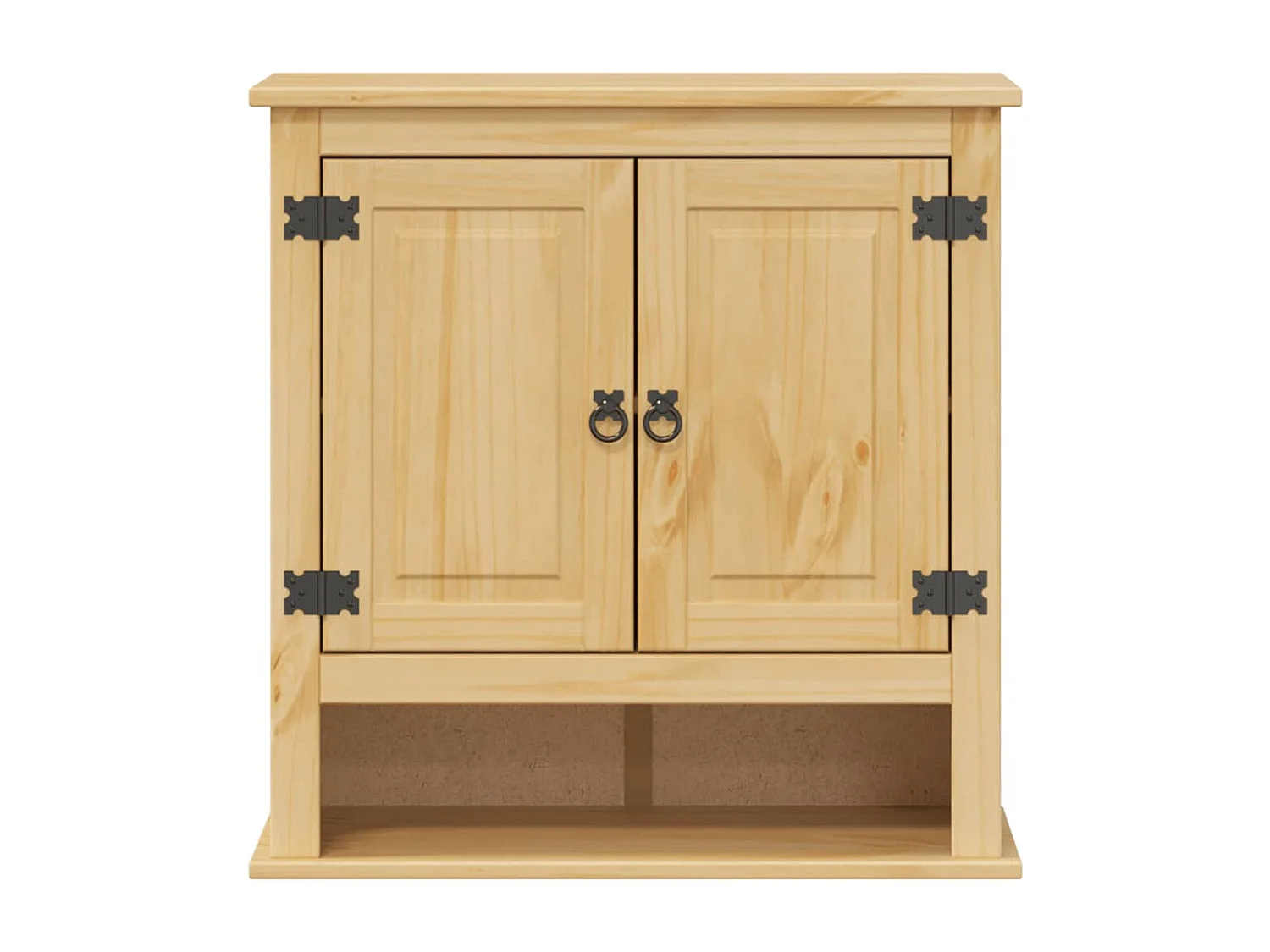 Badezimmer-Wandschrank Corona aus massivem Kiefernholz