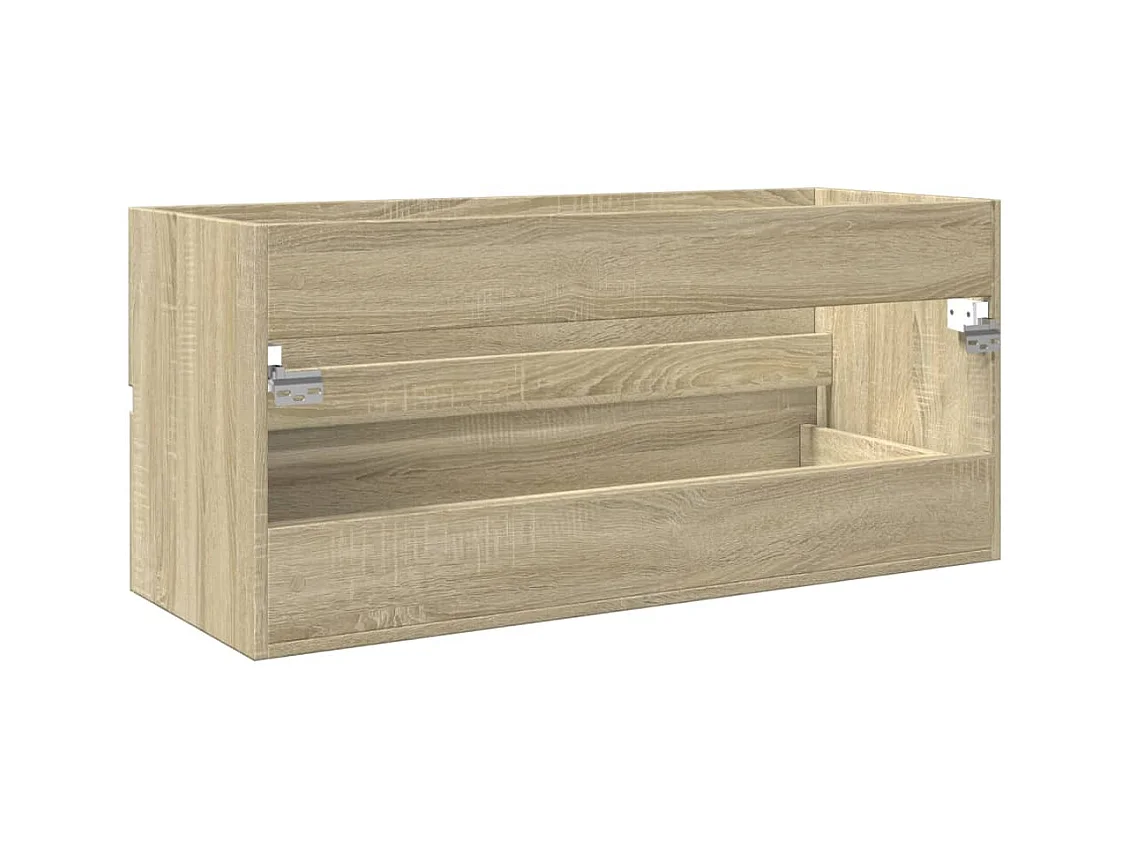 Mueble lavabo de baño roble Sonoma 100x38,5x45 cm