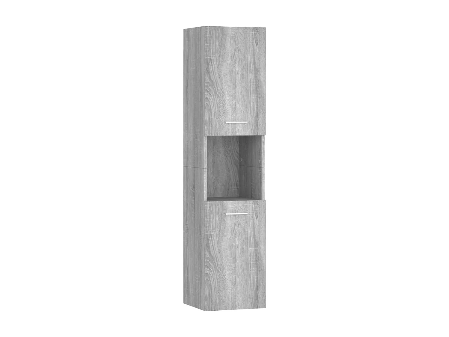 Móvel de banheiro cinza Sonoma 30x30x130 cm Madeira trabalhada