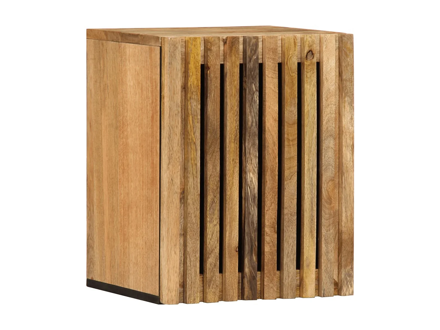 Badezimmer-Wandschrank 38x34x48cm aus massivem Mangoholz