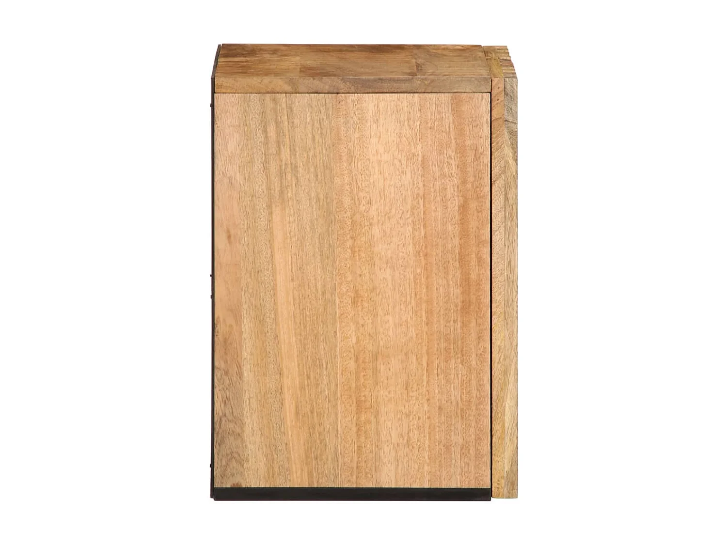 Badezimmer-Wandschrank 38x34x48cm aus massivem Mangoholz