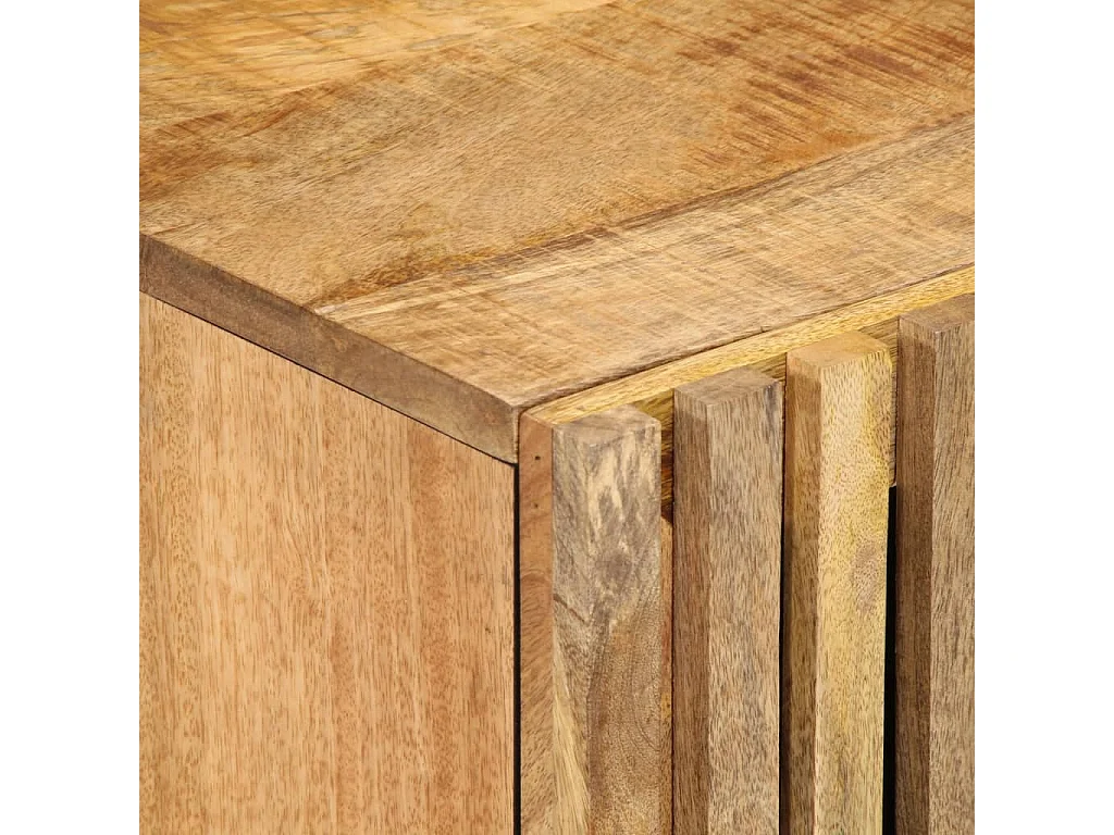 Badezimmer-Wandschrank 38x34x48cm aus massivem Mangoholz