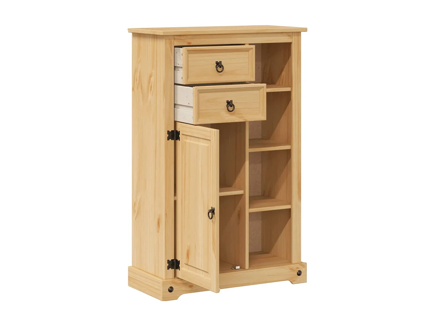 Armoire de salle de bain Corona 70x33x110 cm bois de pin massif