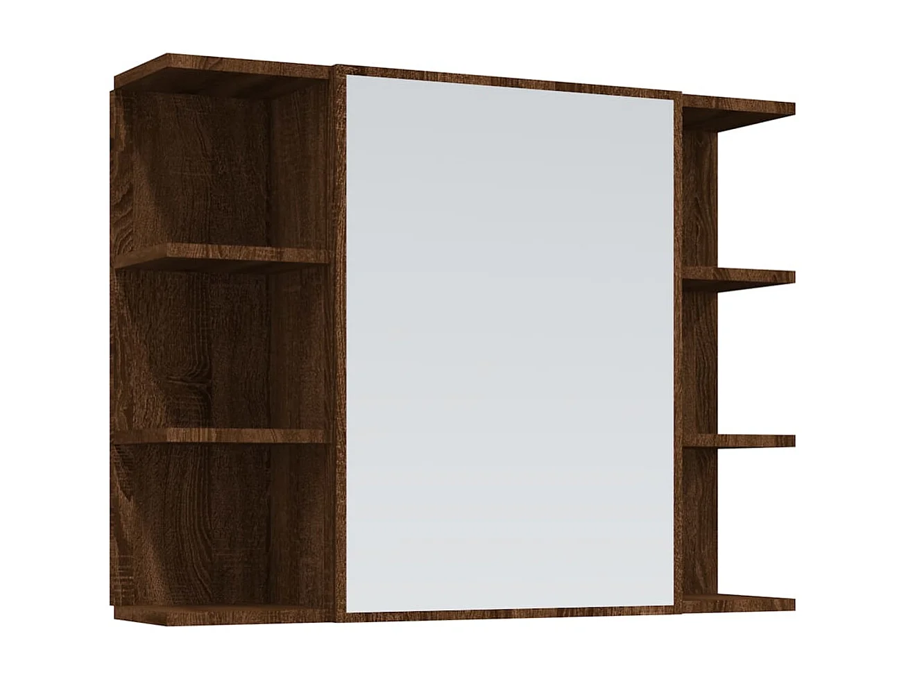 Ensemble d'armoires de salle de bain 4 pcs chêne marron