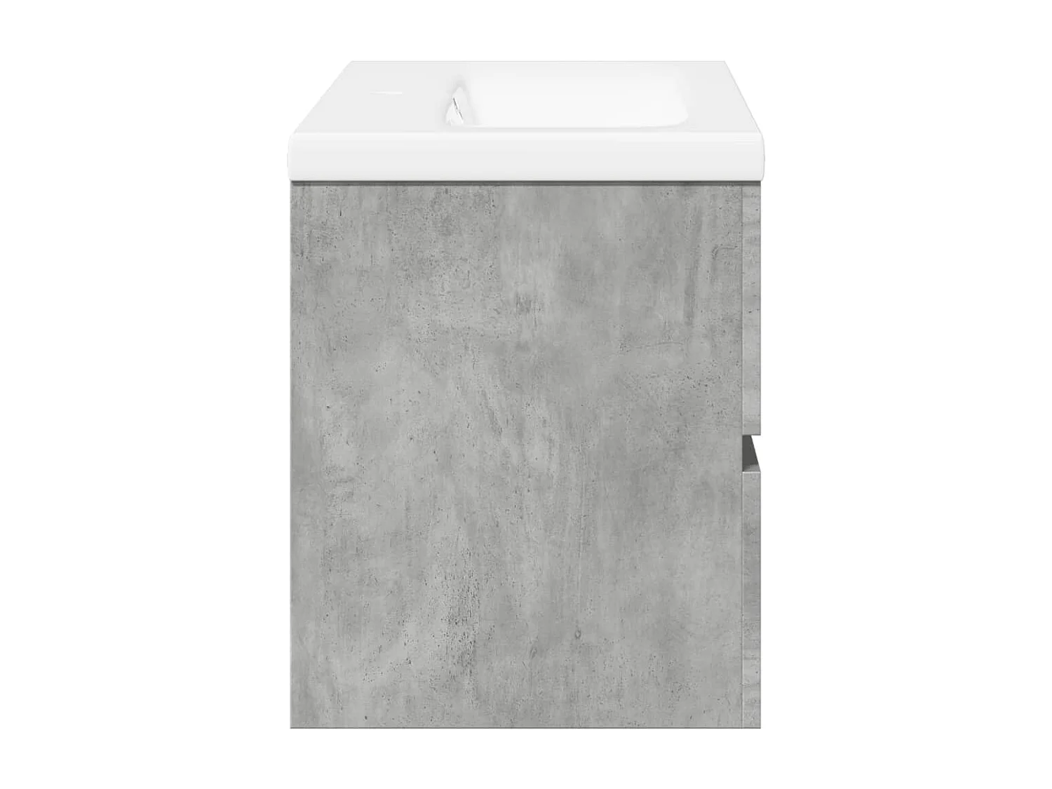 Ensemble de meubles de salle de bain 2 pcs gris béton