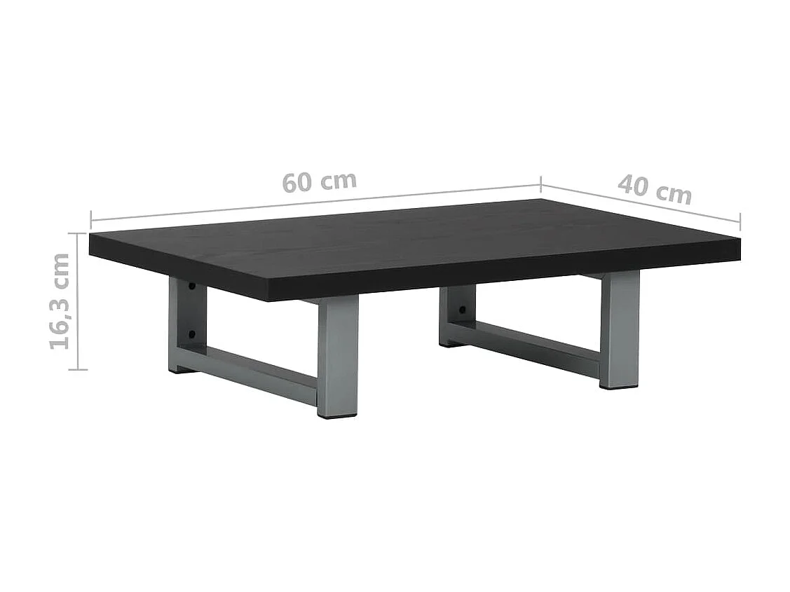 Mueble de baño Negro 60x40x16,3 cm