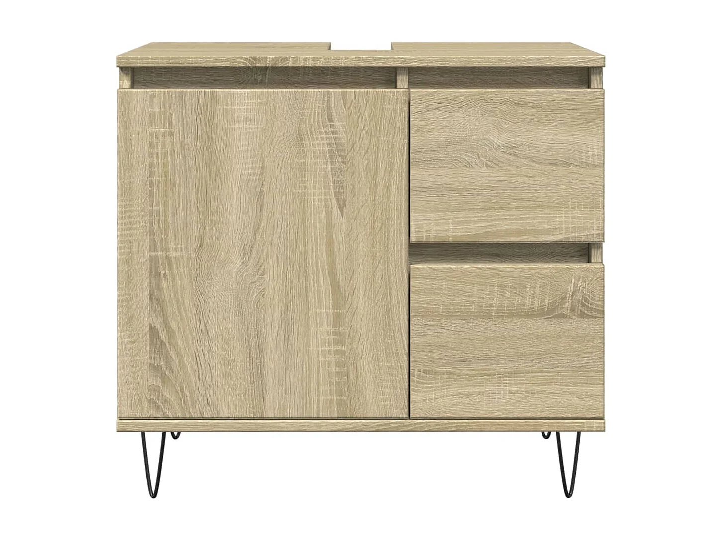 Armoire salle de bain chêne sonoma 65x33x60 cm