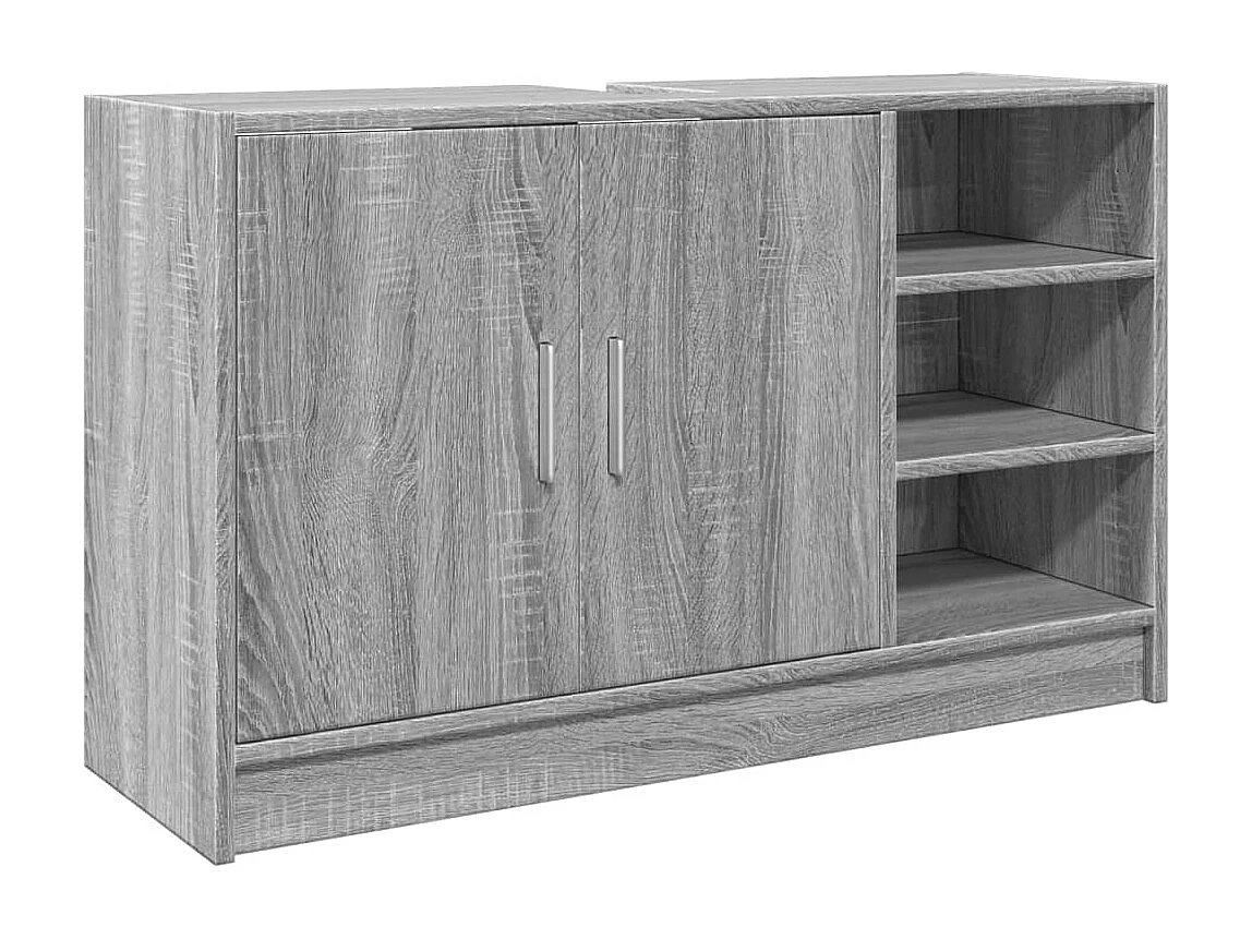Armoire d'évier sonoma gris 90x29x55 cm bois d'ingénierie