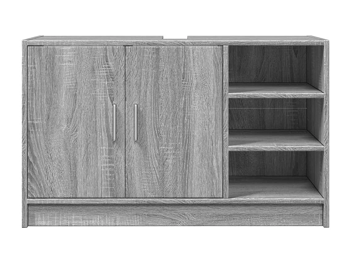 Armoire d'évier sonoma gris 90x29x55 cm bois d'ingénierie