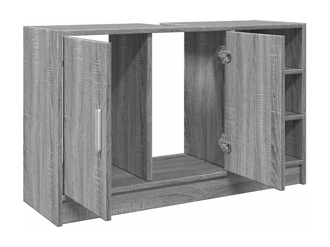 Armoire d'évier sonoma gris 90x29x55 cm bois d'ingénierie