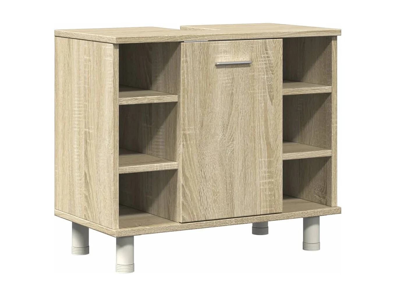 Conjunto de toucador de banheiro Sonoma Oak de 4 peças