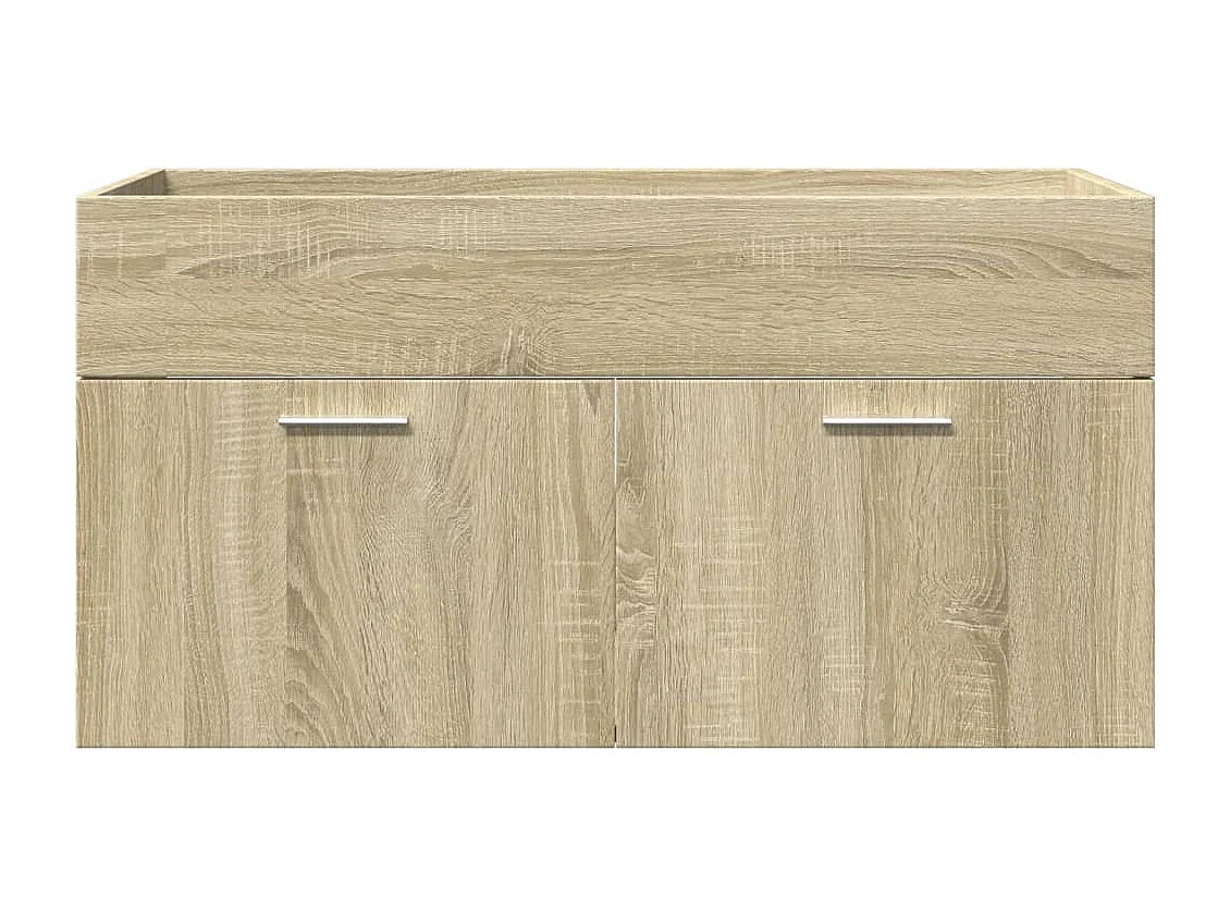 Conjunto de toucador de banheiro Sonoma Oak de 4 peças