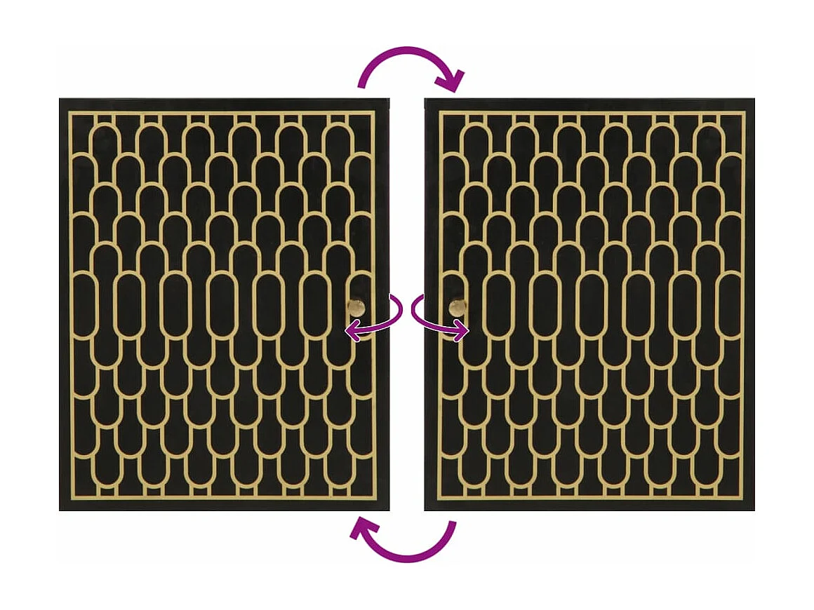 Set di mobili da bagno da 4 pezzi in legno massello di mango