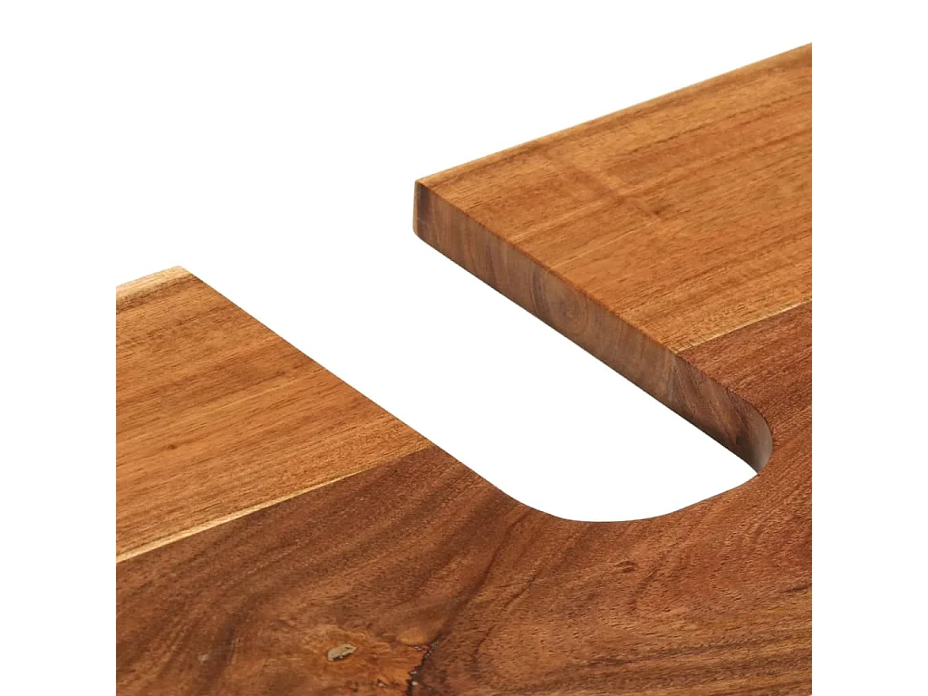 Badezimmer-Waschbeckenschrank 62x34x58cm aus massivem Akazienholz