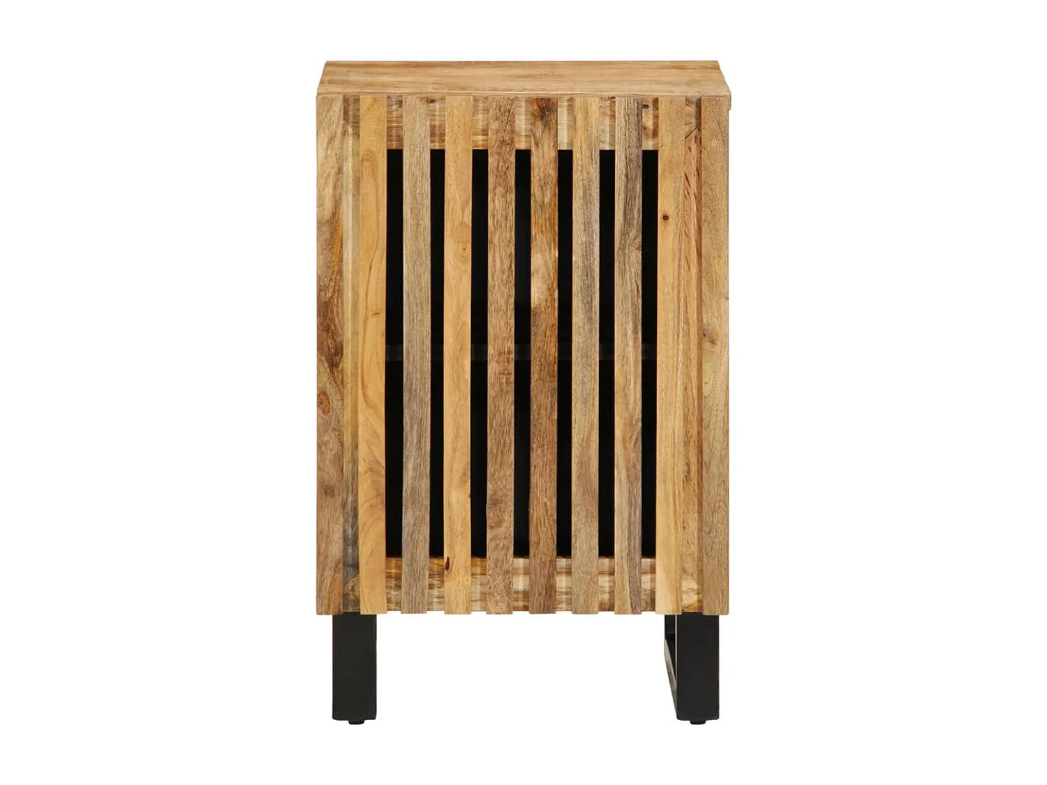 Badezimmerschrank 38x34x58 cm rohes massives Mangoholz