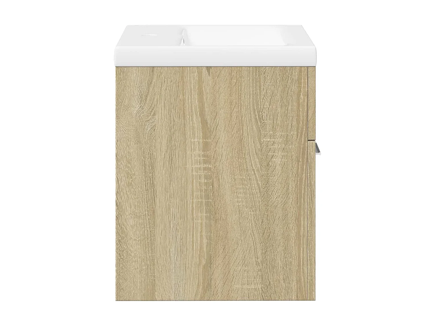 Armoire lavabo de salle de bain et bassin intégré chêne sonoma