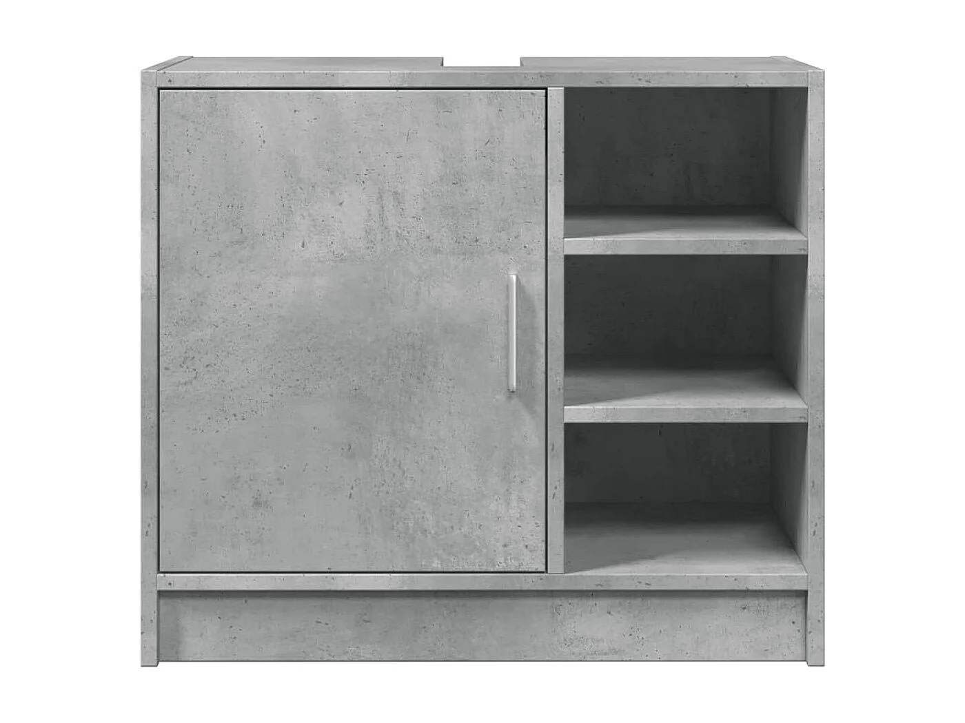 Armoire d'évier gris béton 63x29x55 cm bois d'ingénierie