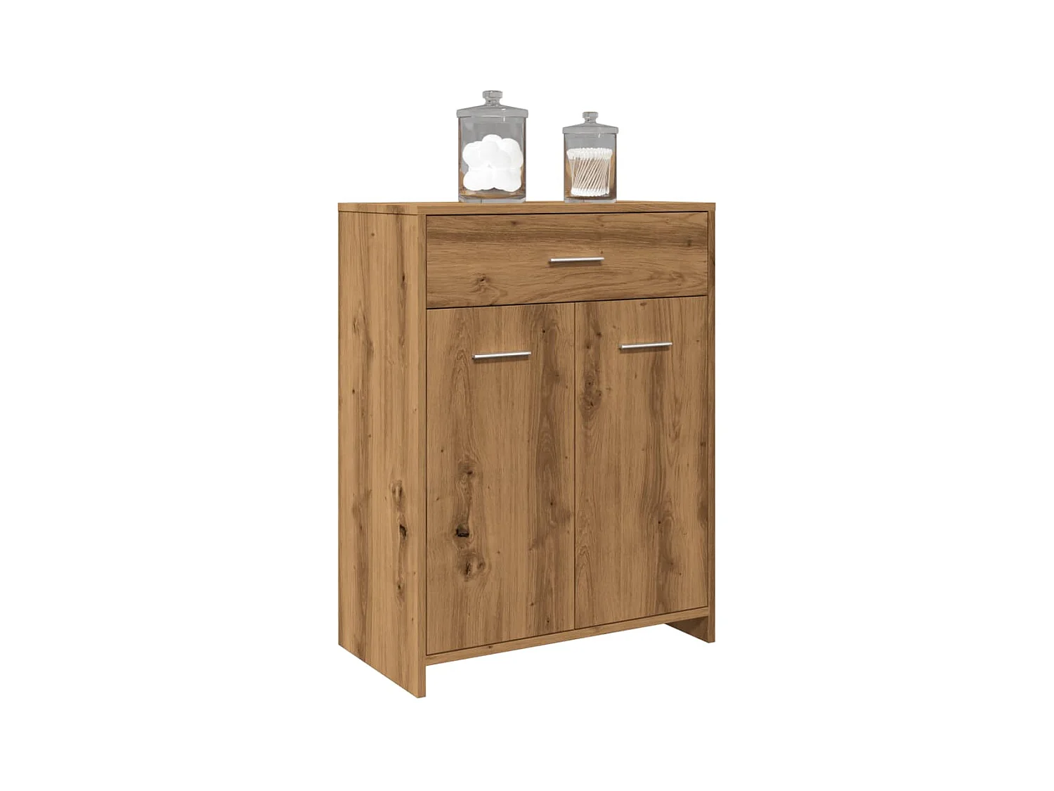 Armoire de salle de bain chêne artisanal 60x33x80 cm