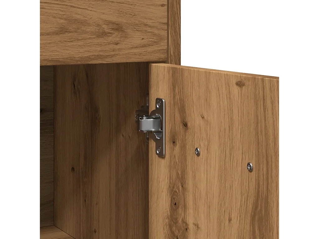 Armoire de salle de bain chêne artisanal 60x33x80 cm