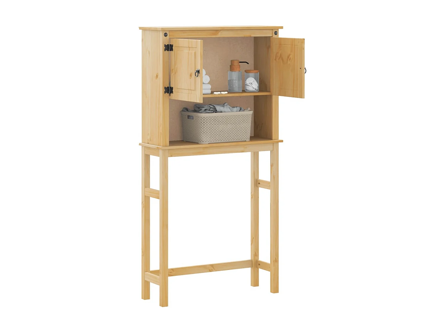 Mueble para lavadora de baño Corona de pino macizo