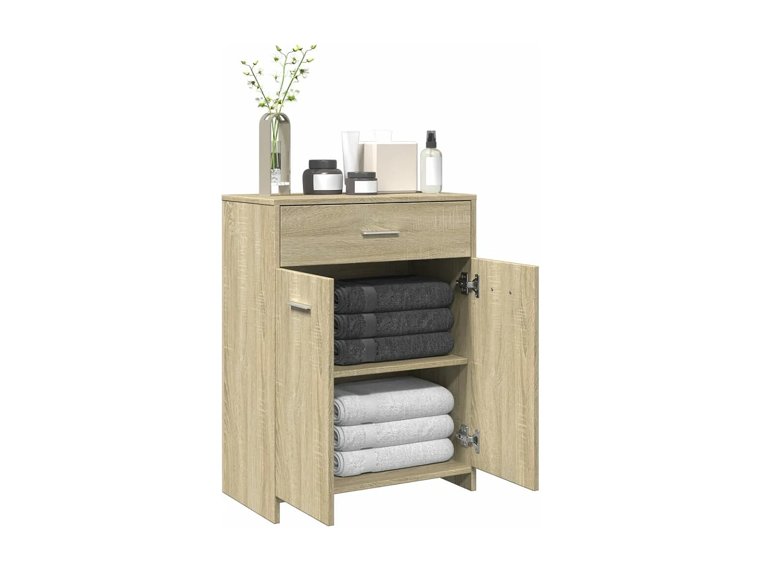 Mobile da bagno Rovere Sonoma 60x33x80 cm Truciolare