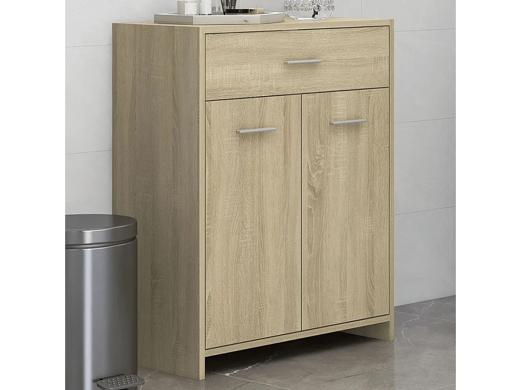 Mobile da bagno Rovere Sonoma 60x33x80 cm Truciolare