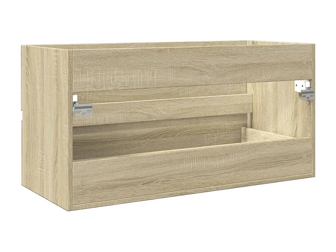 Mueble lavabo roble Sonoma 90x38,5x45 cm Aglomerado