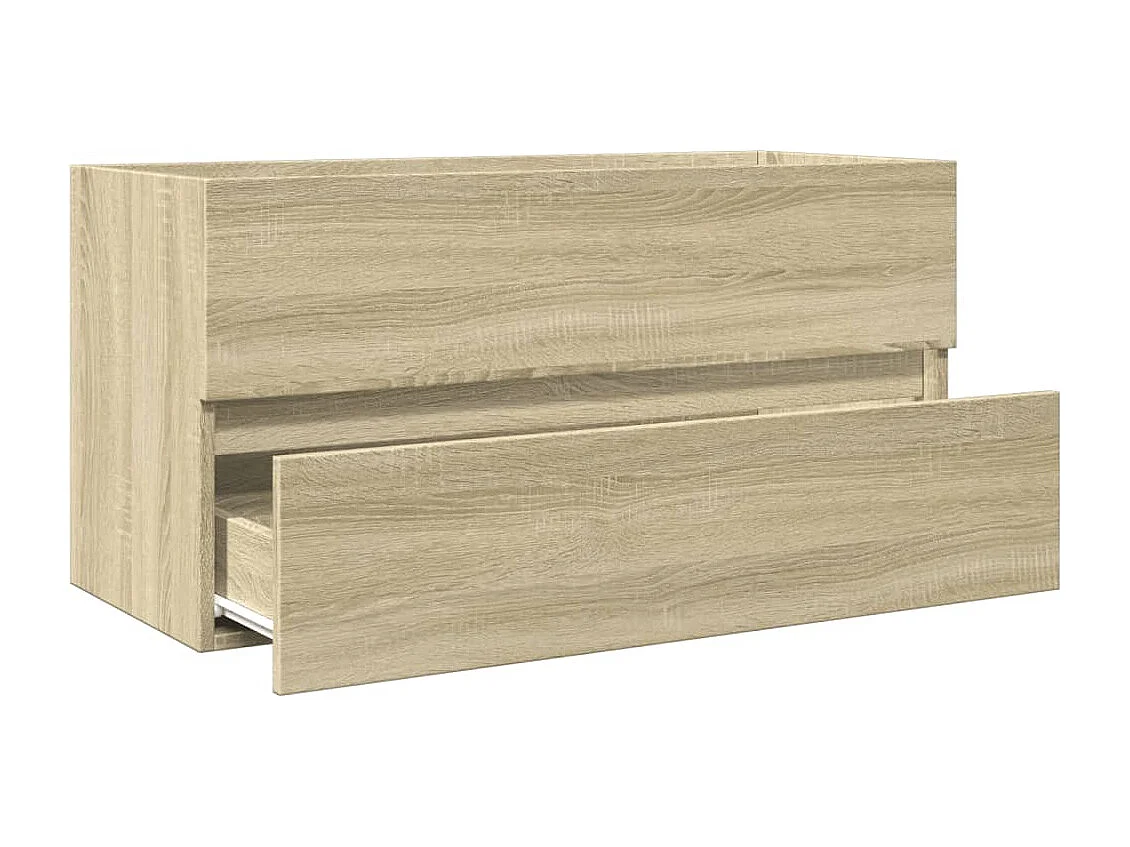 Mueble lavabo roble Sonoma 90x38,5x45 cm Aglomerado
