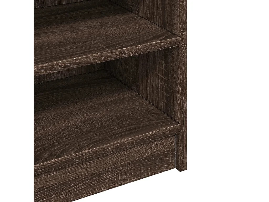 Mueble lavabo roble marrón 90x29x55 cm madera contrachapada