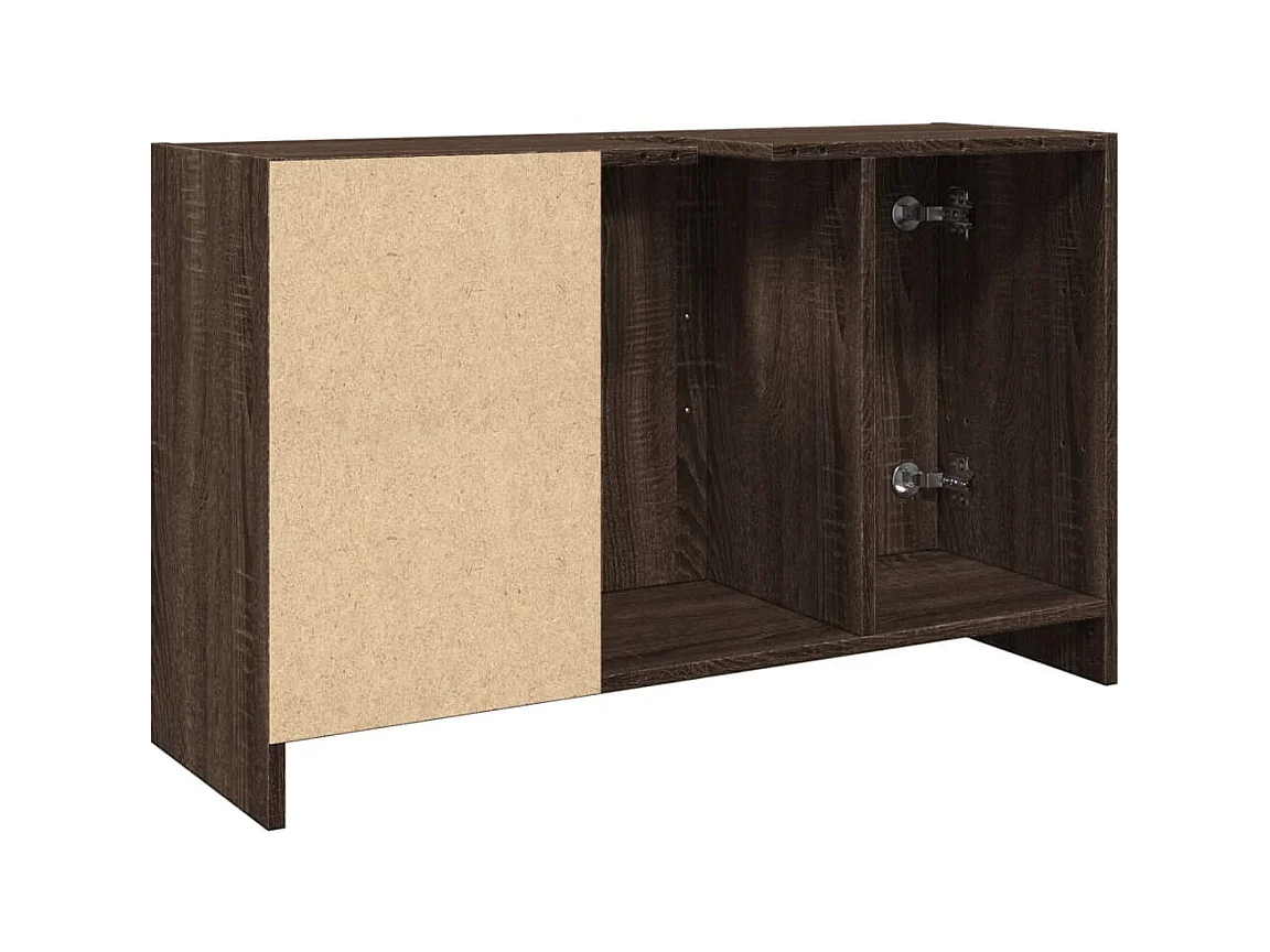 Armoire d'évier chêne marron 90x29x55 cm bois d'ingénierie