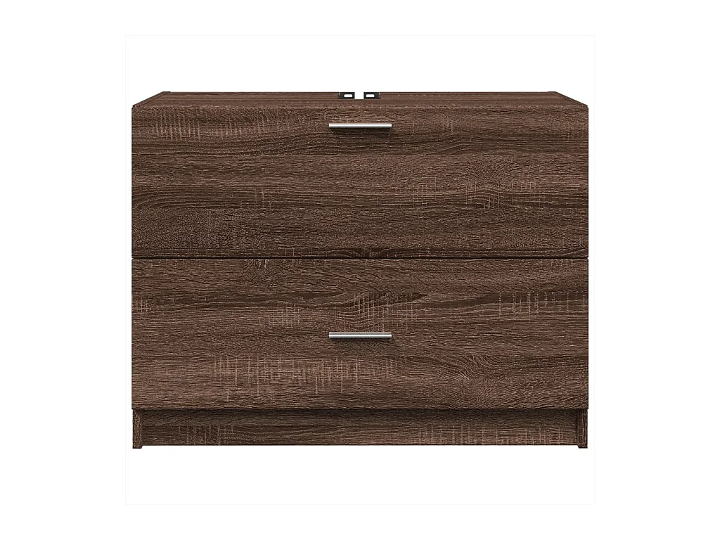 Bruin eiken wastafelkastje 78x37x59 cm samengesteld hout