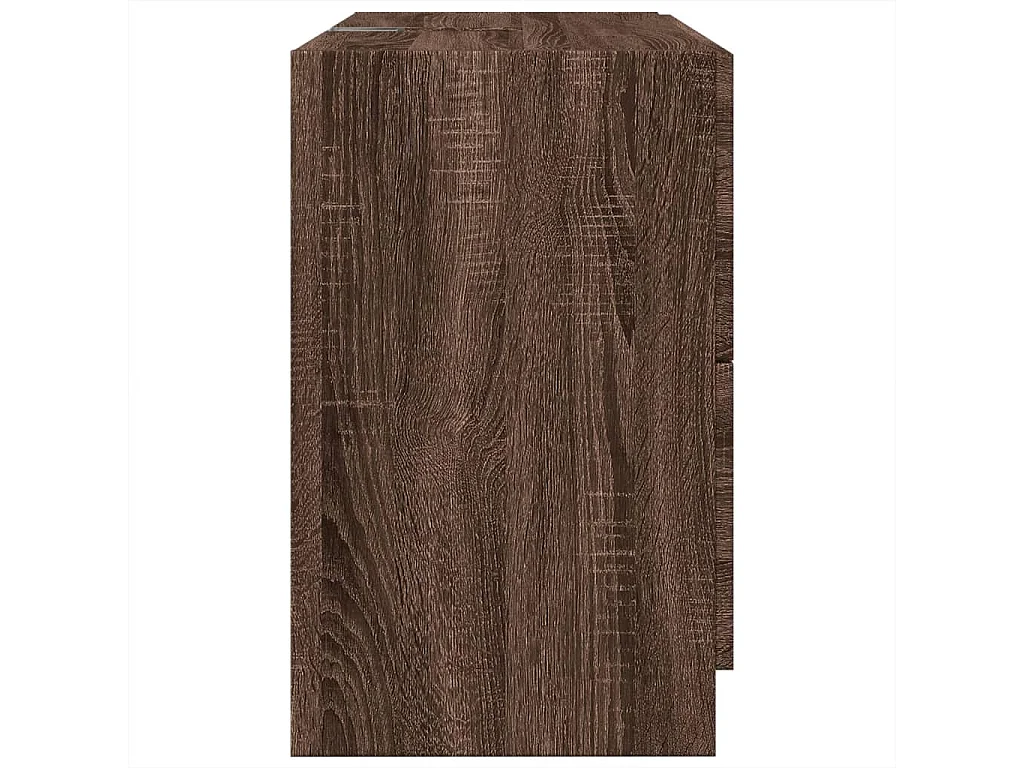 Armoire d'évier chêne marron 78x37x59 cm bois d'ingénierie