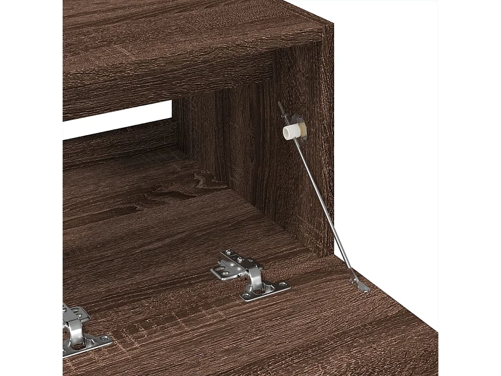 Armoire d'évier chêne marron 78x37x59 cm bois d'ingénierie