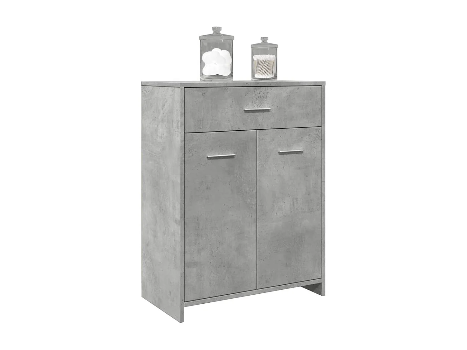 Móvel de banheiro concreto cinza 60x33x80 cm aglomerado